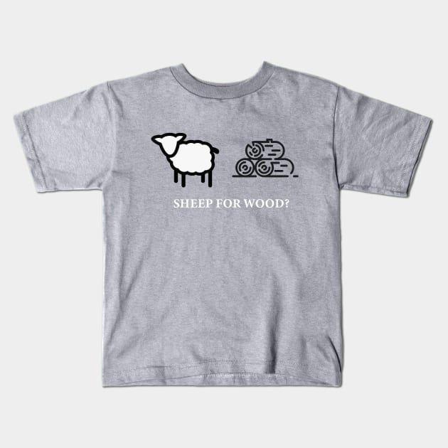 Sheep for Wood? Kids T-Shirt by Glimpse of Gold